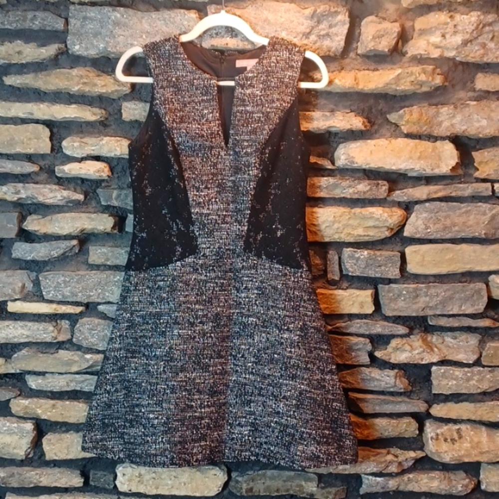 Women's Banana Republic black midi dress sz 2